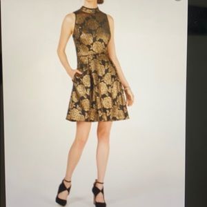 Nanette Lenore Metallic Floral Dress